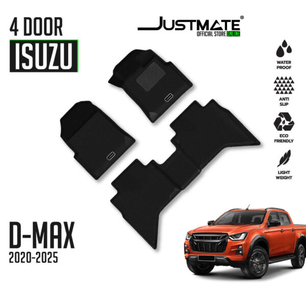 พรมปูพื้นรถยนต์ JUSTMATE ISUZU D-MAX 4D 2020-2025 - Image 9